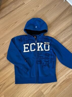 Ecko Unlimited Royal Blue Zip-Up Hoodie